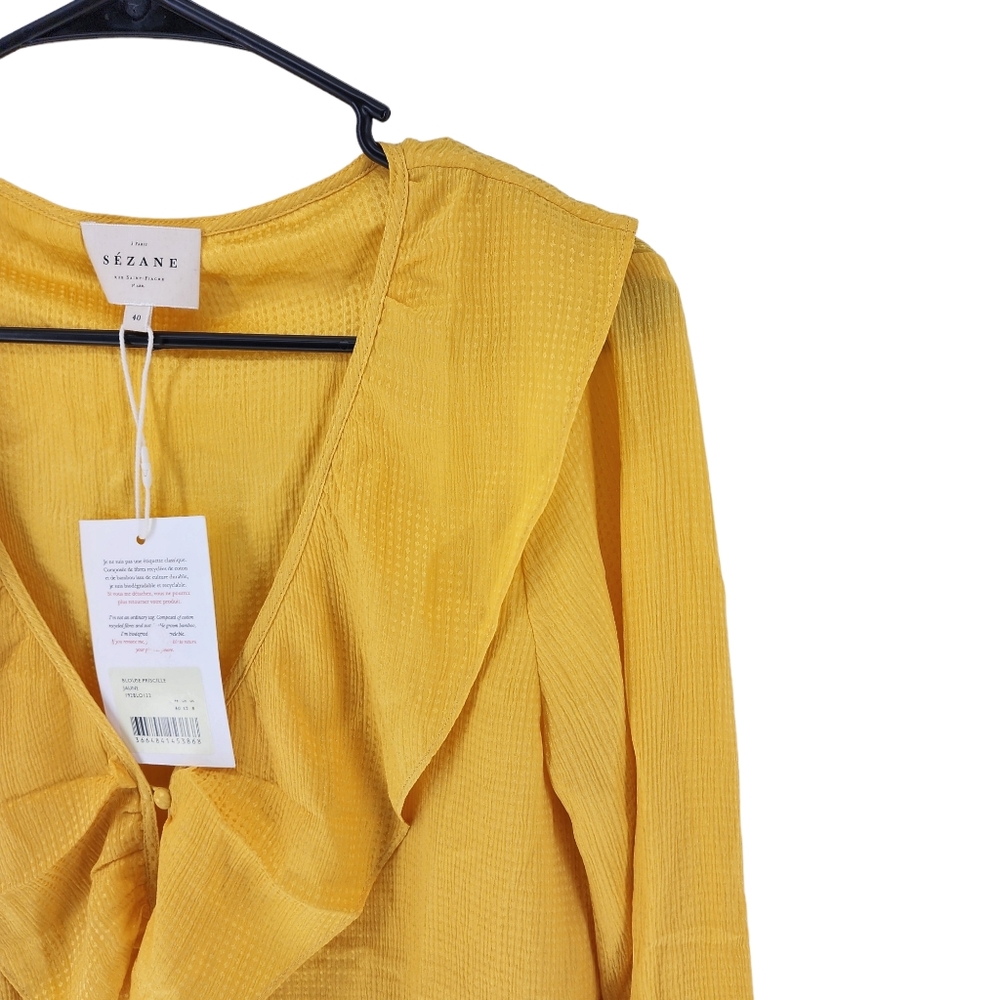 Sezane Priscille Blouse 40 - Picture 3 of 9